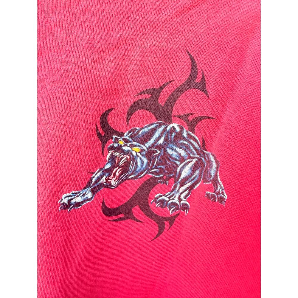 Starter Long Sleeve Shirt Mens Medium Red Graphic Dragon Shirt - Picture 5 of 7